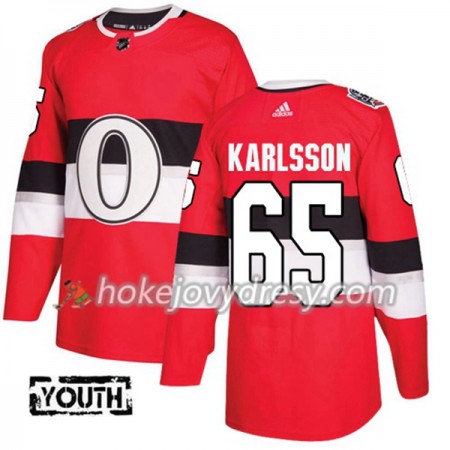 Dětské Hokejový Dres Ottawa Senators Erik Karlsson 65 Červená 2017-2018 Adidas Classic Authentic